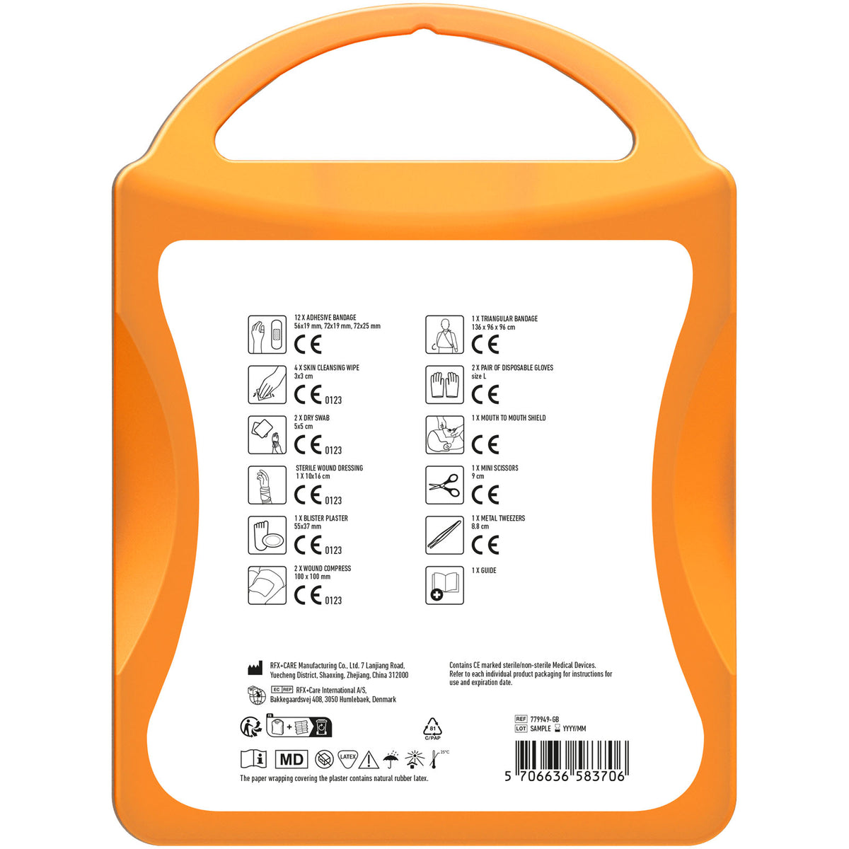 MyKit M Erste Hilfe Premium – Transparent orange