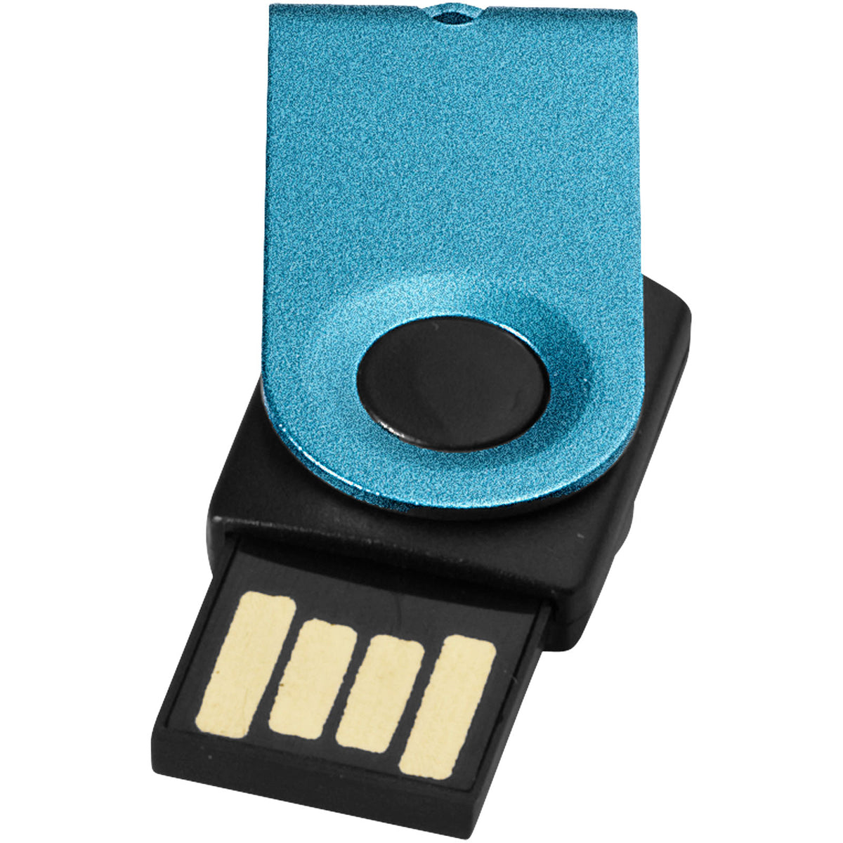 Mini USB Stick – Aquablau / Schwarz