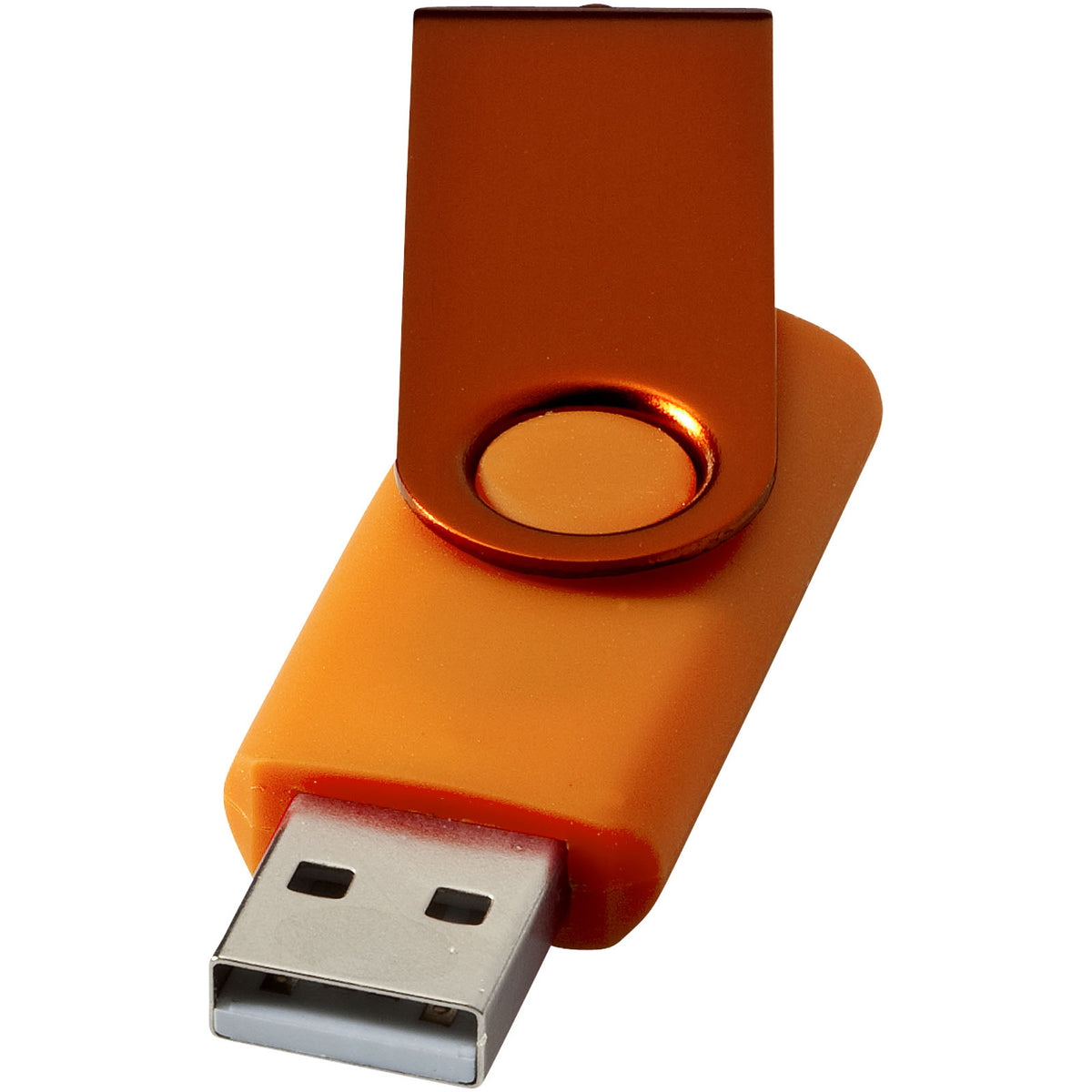 Rotate Metallic USB Stick – Orange
