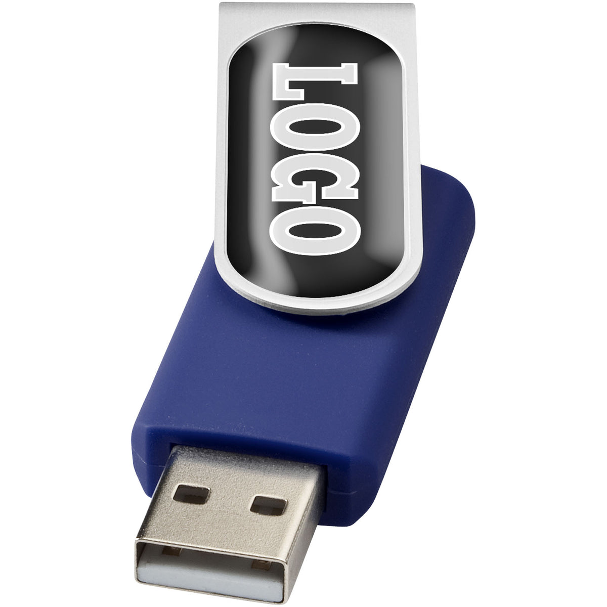 Rotate Doming USB Stick – Blau