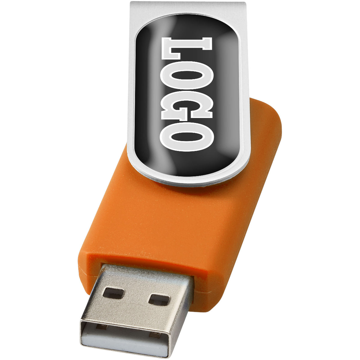 Rotate Doming USB Stick – Orange