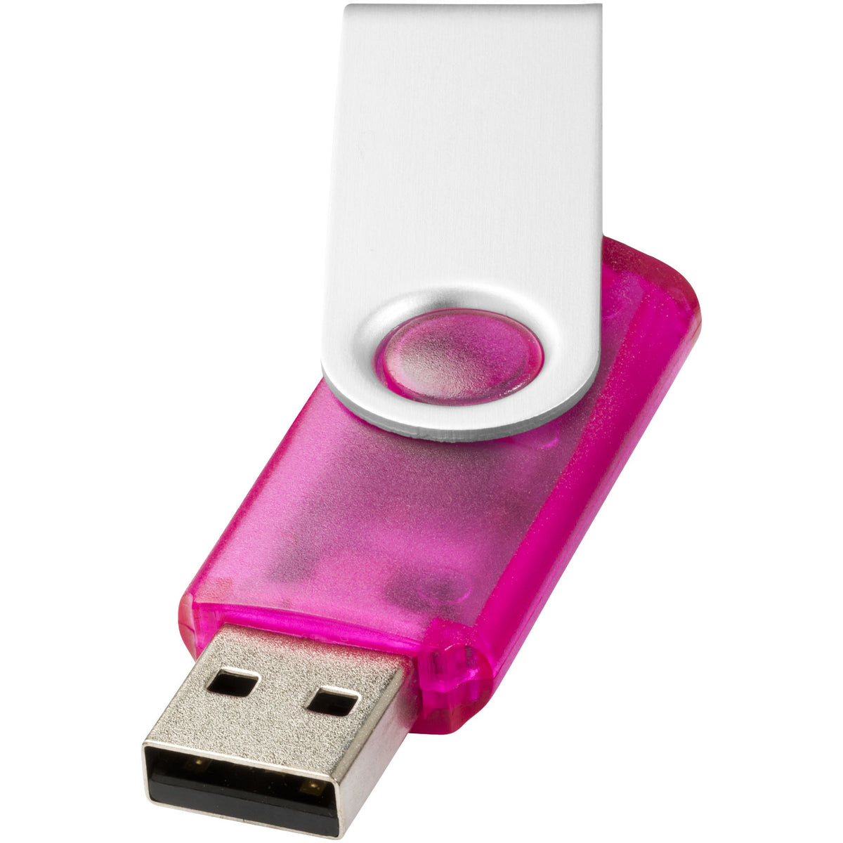 Rotate Transculent USB Stick – Rosa