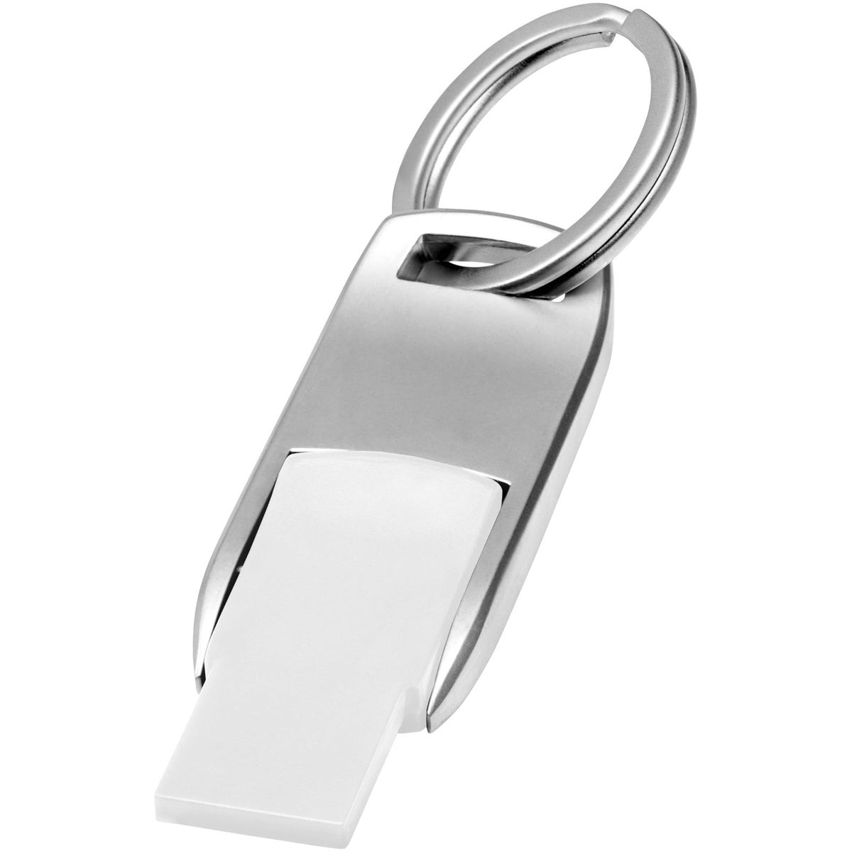 Flip USB Stick – Weiss / Silber