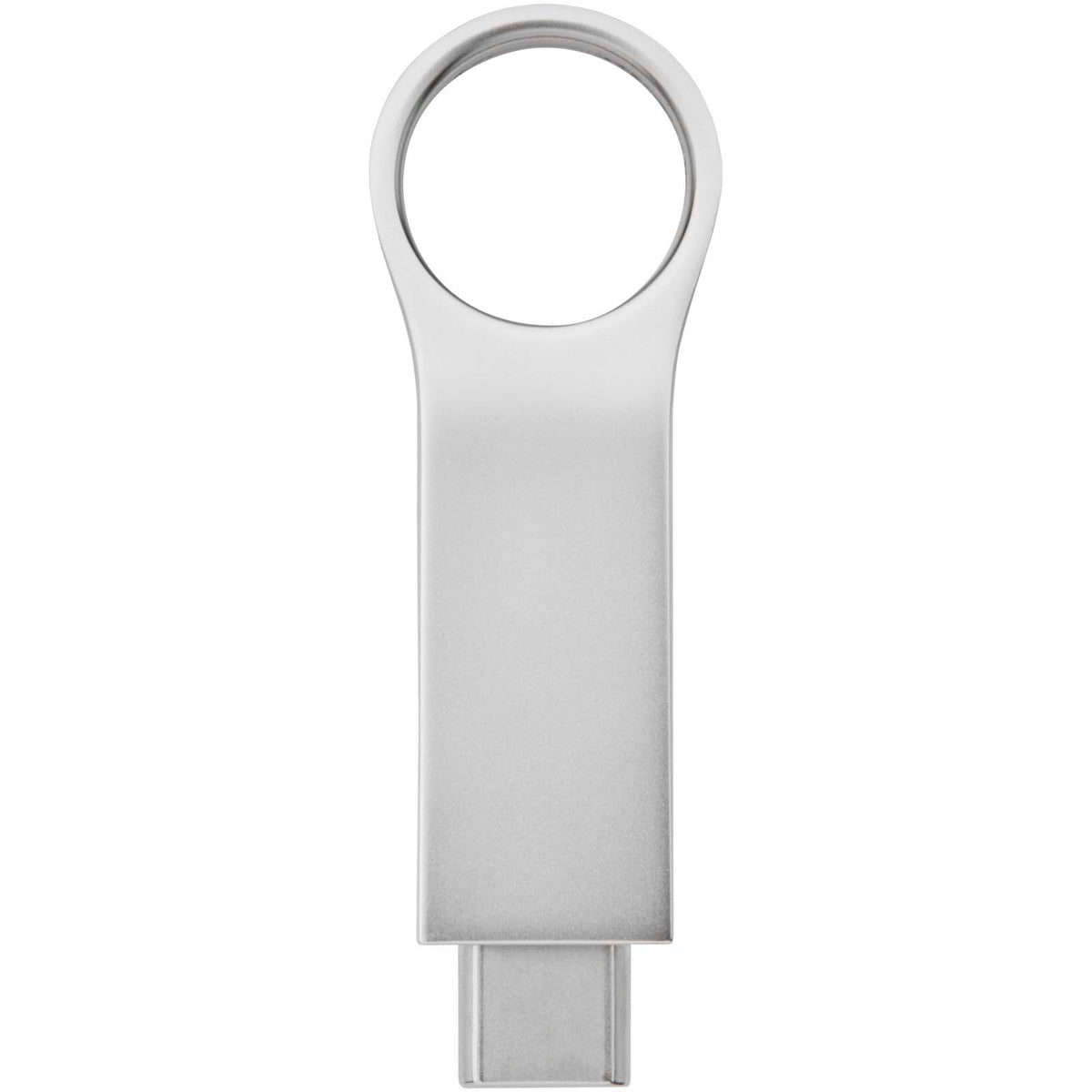 Typ C USB Stick 3.0 rund, groß – Silber