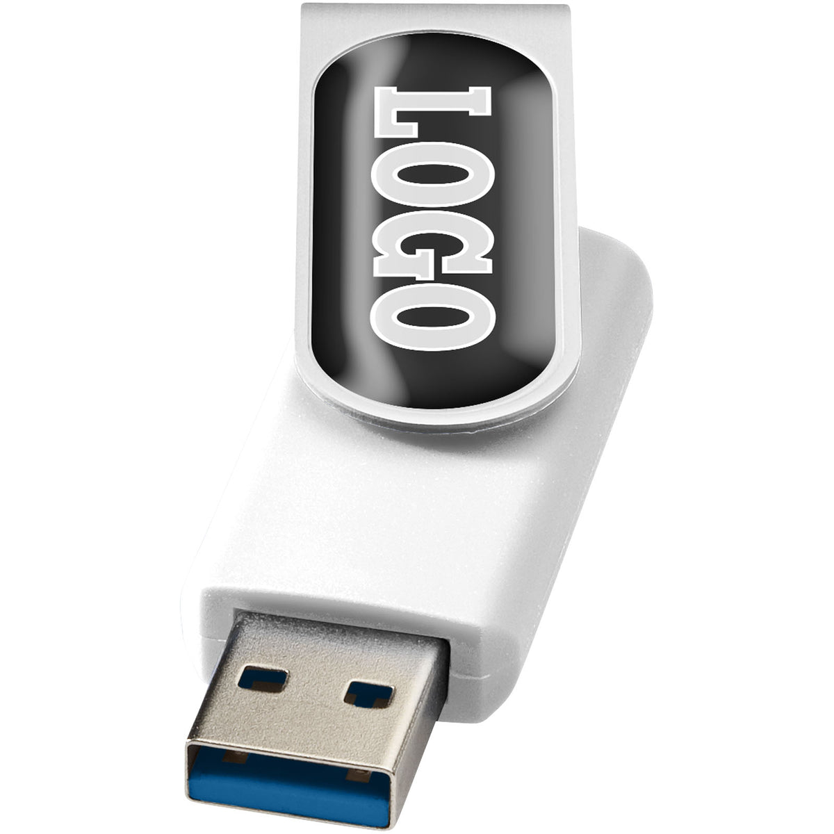 Rotate USB Stick 3.0 mit Doming – Weiss