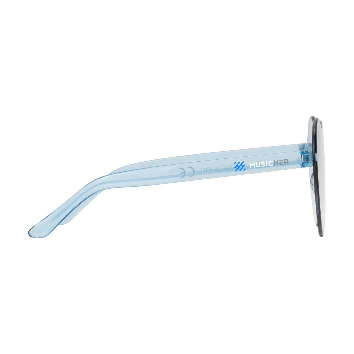 Transparent hellblau