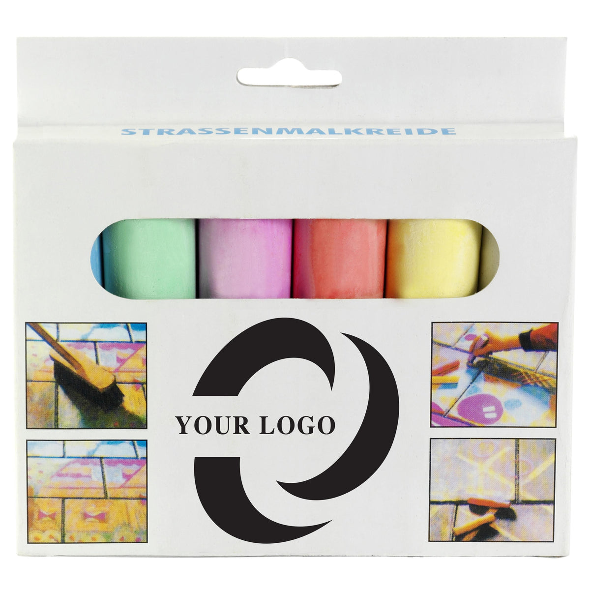 Straßenmalkreide Ottilie, 6 Farben