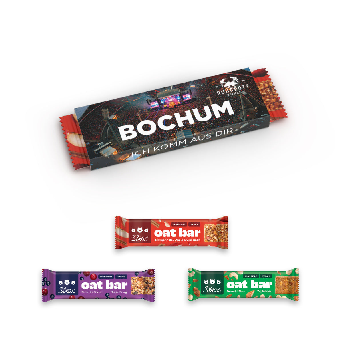 3Bears Oat Bar im Werbeschuber