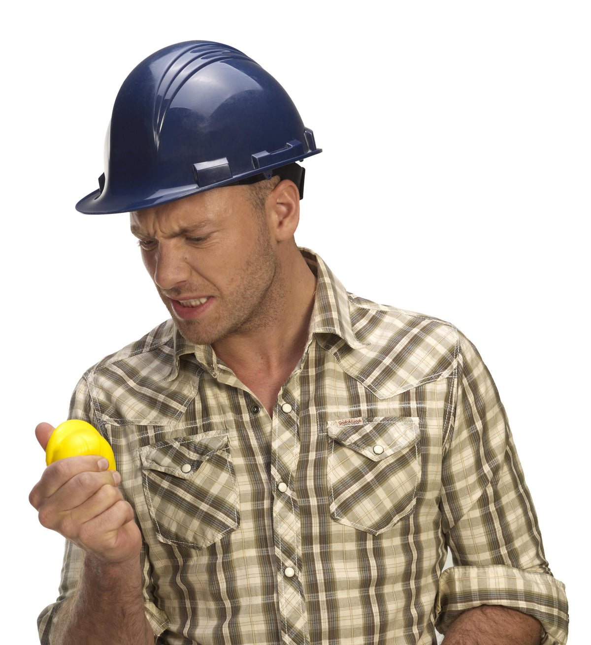 Stressball Philip, Schutzhelm