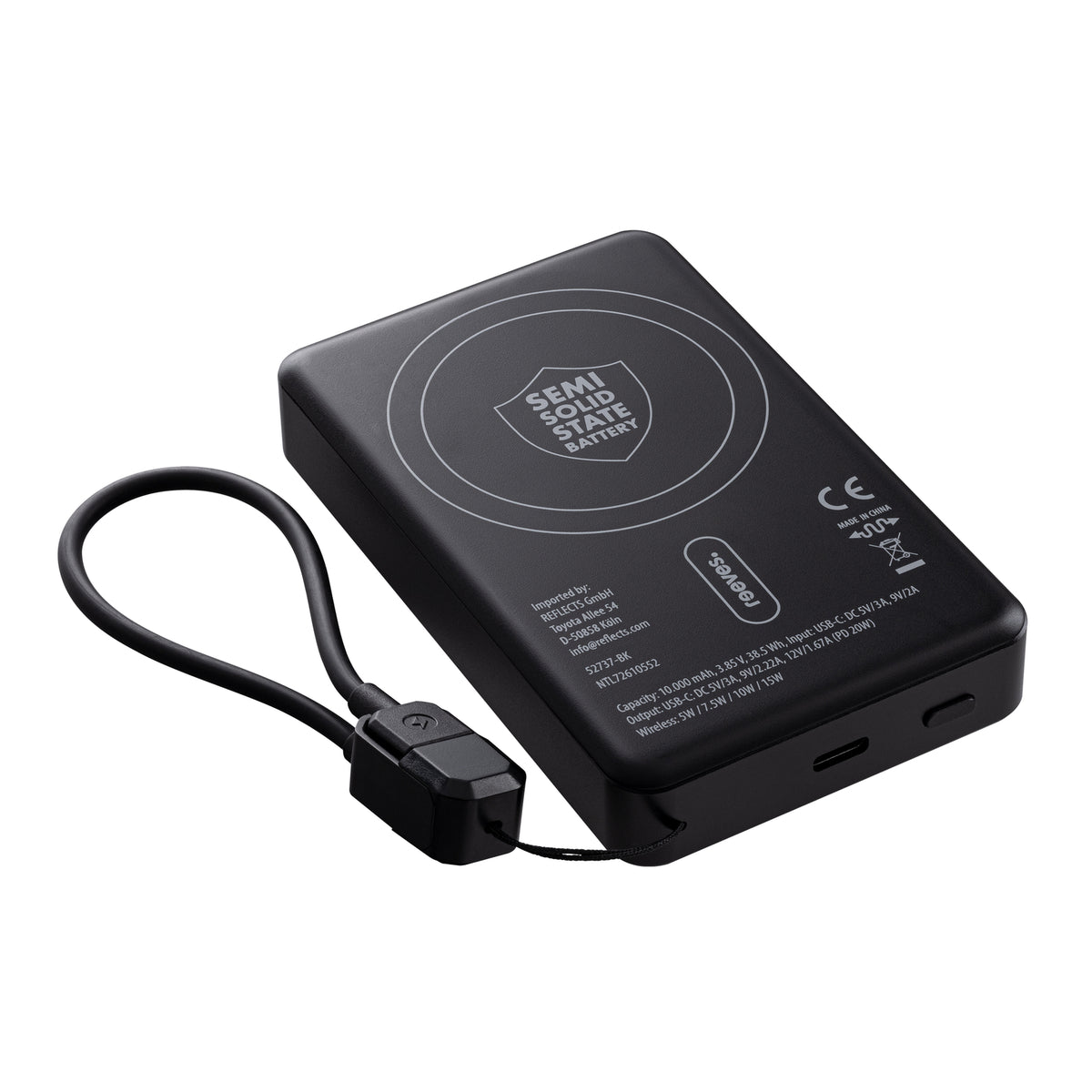 Magnetische 15W Wireless Powerbank REEVES-WATTRON PRO X ALU