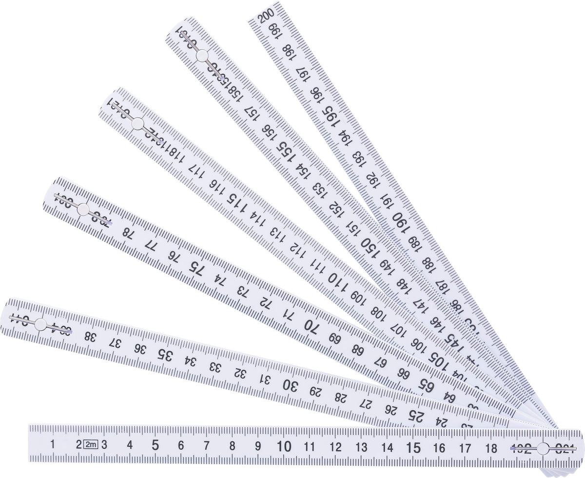 Klappmaßstab Karl, Kunststoff, 2 Meter