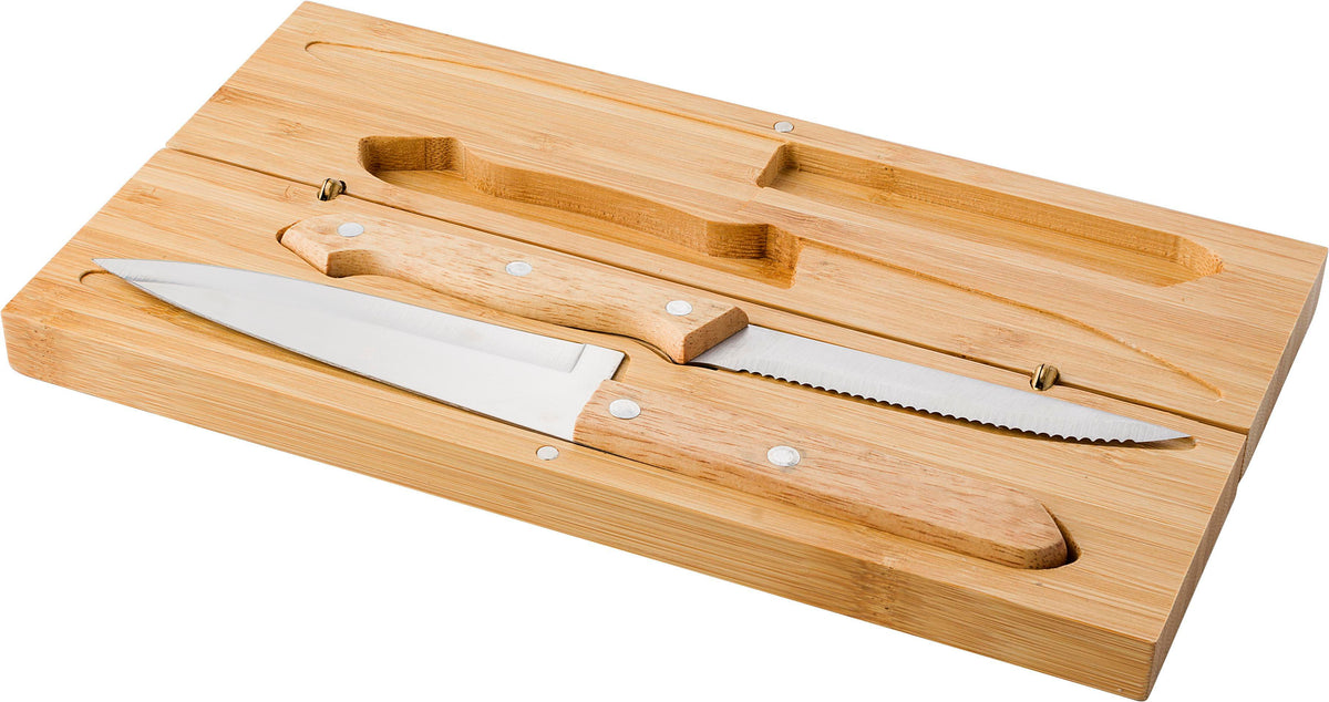 Messerset Tony, Bambus, 2 St., Magnetbox