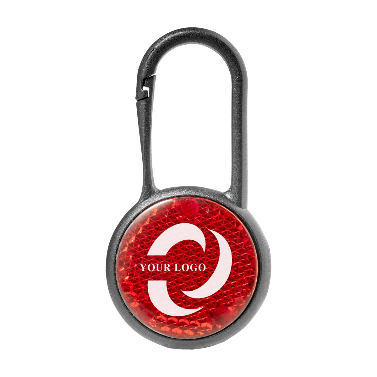 Sicherheitsleuchte Zuri, Kunststoff, Karabiner