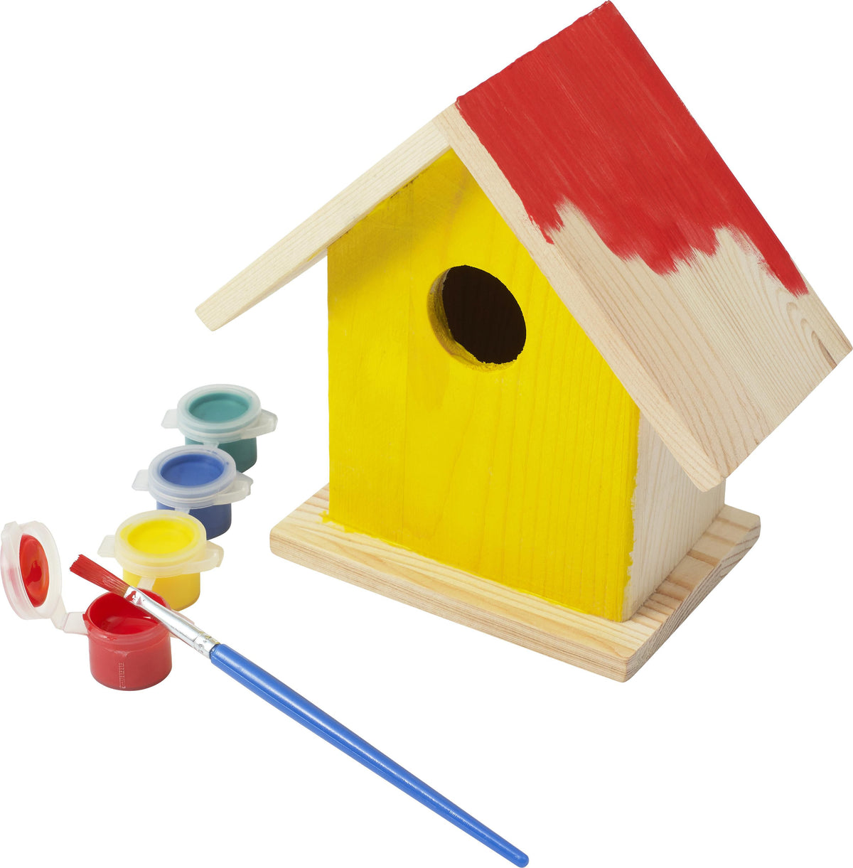 Vogelhaus Wesley, Holz, Malset