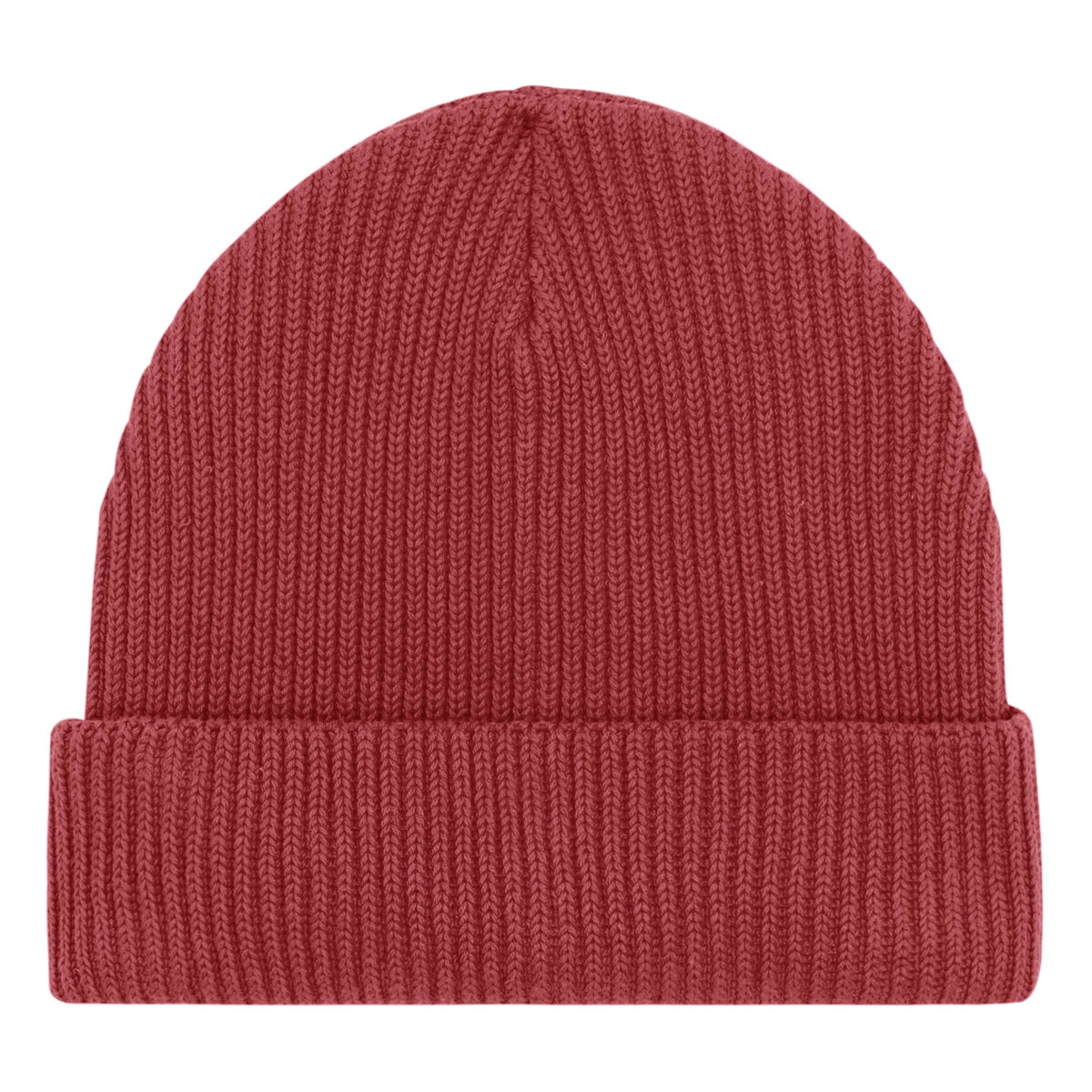 Fischermann Beanie in Rot.