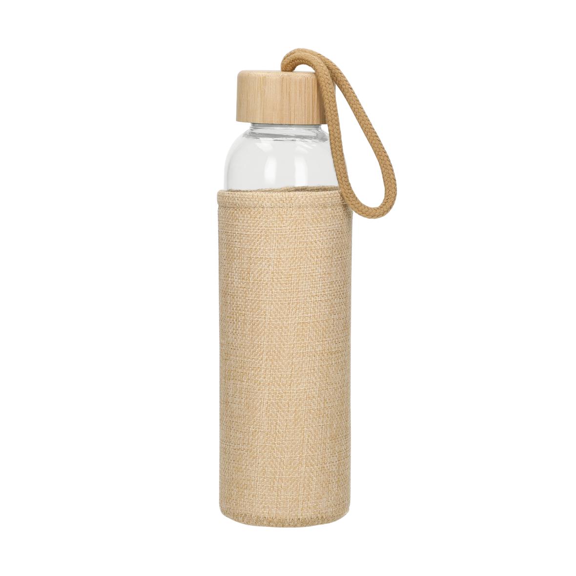 0,5L Glasflasche mit Hülle