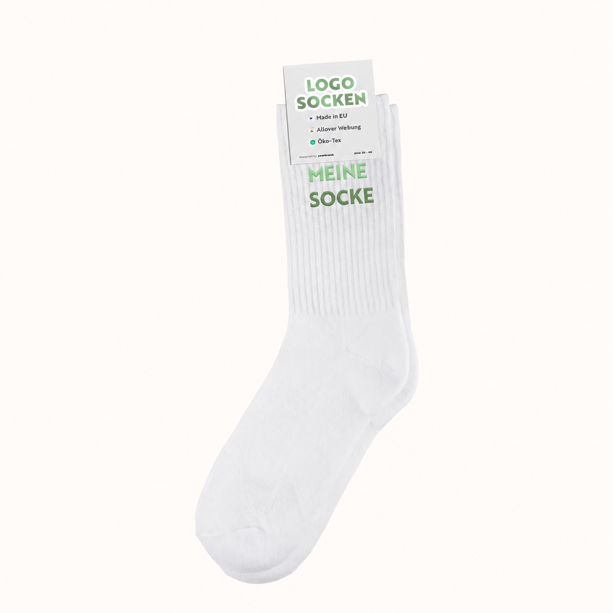 Sportsocken mit individuellen Druck
