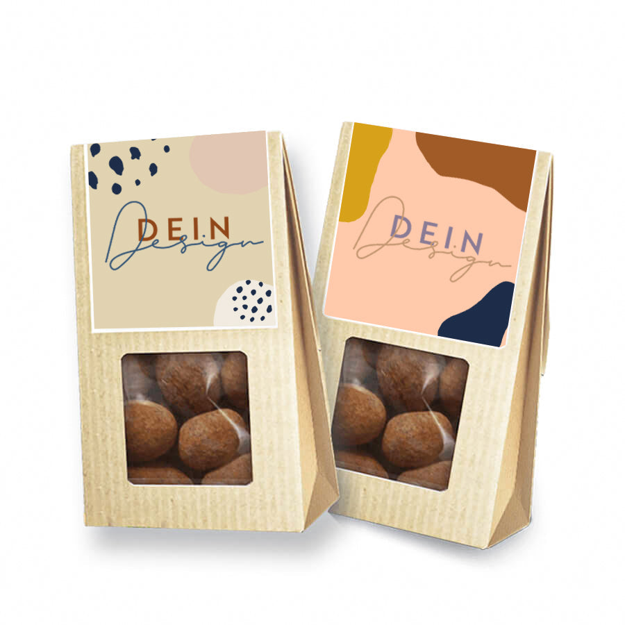Nuss Snacks in Mini Faltschachtel