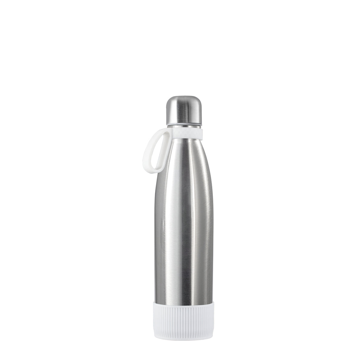 Flasche: silber, Ring: weiß, Hülle: weiß