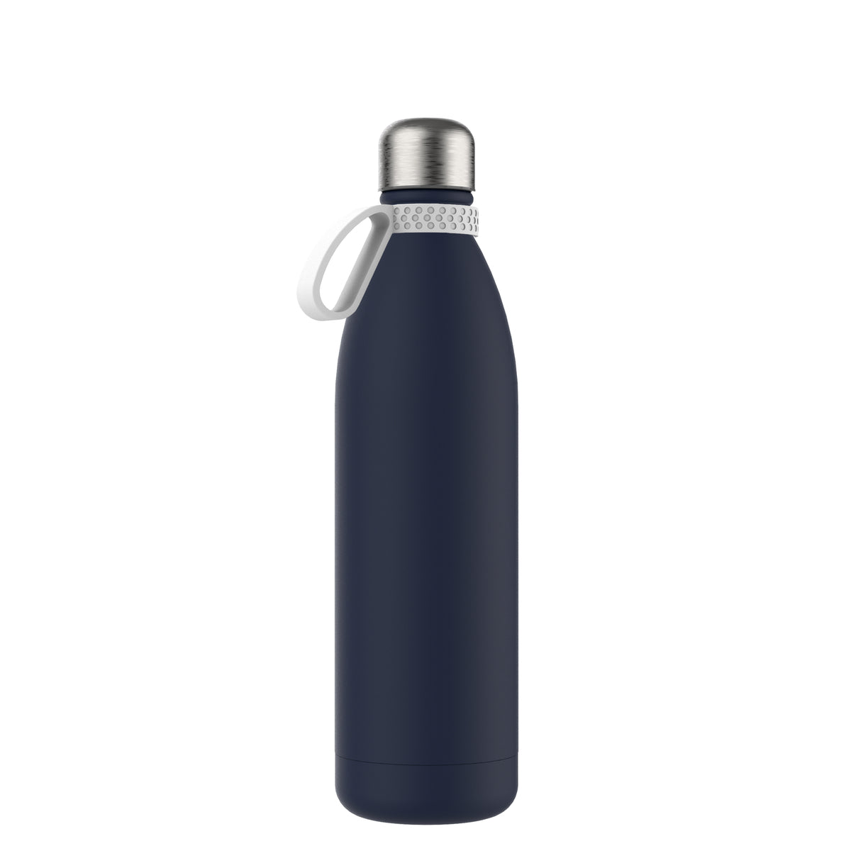 Flasche: blau, Ring: weiß
