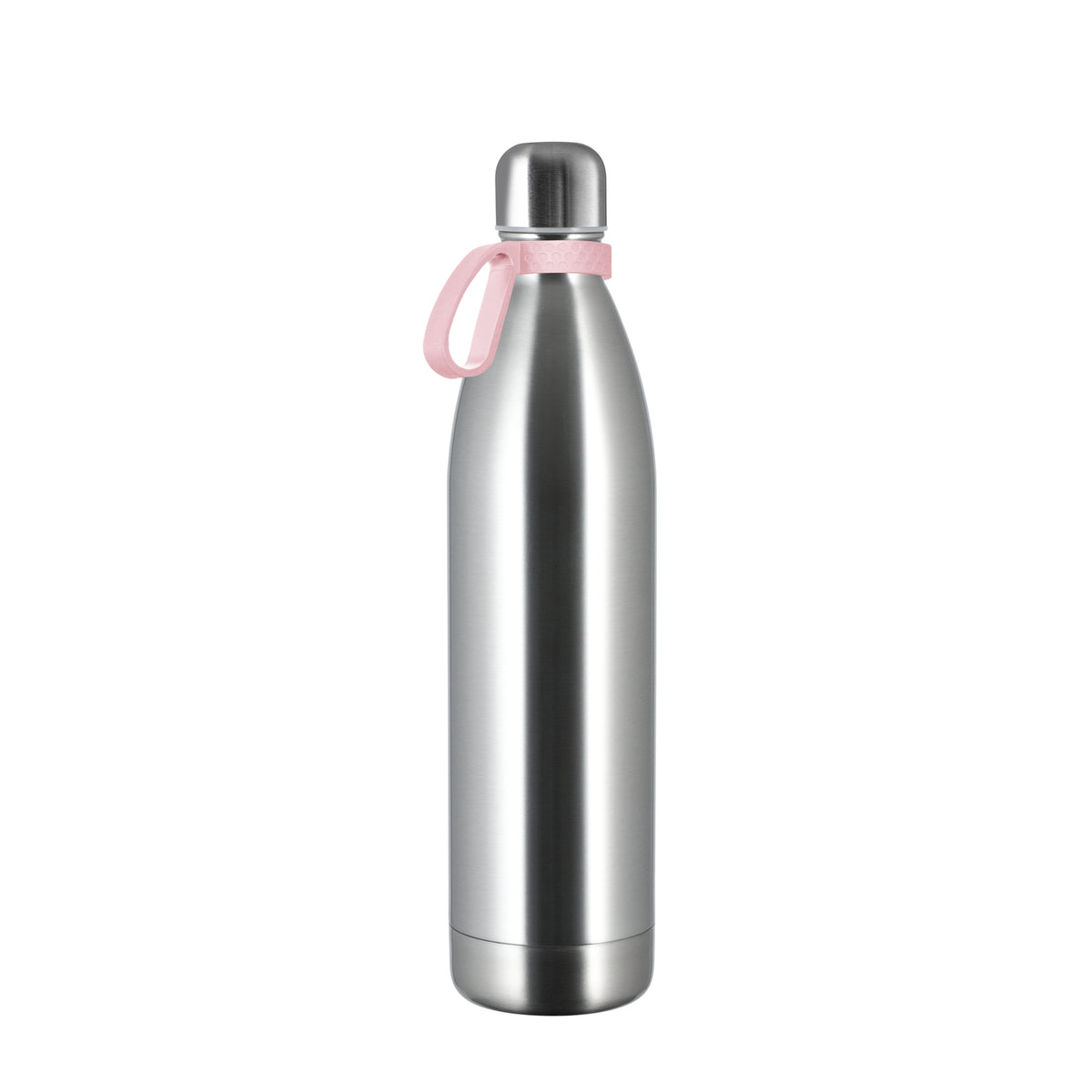 Flasche: silber, Ring: hellmagenta