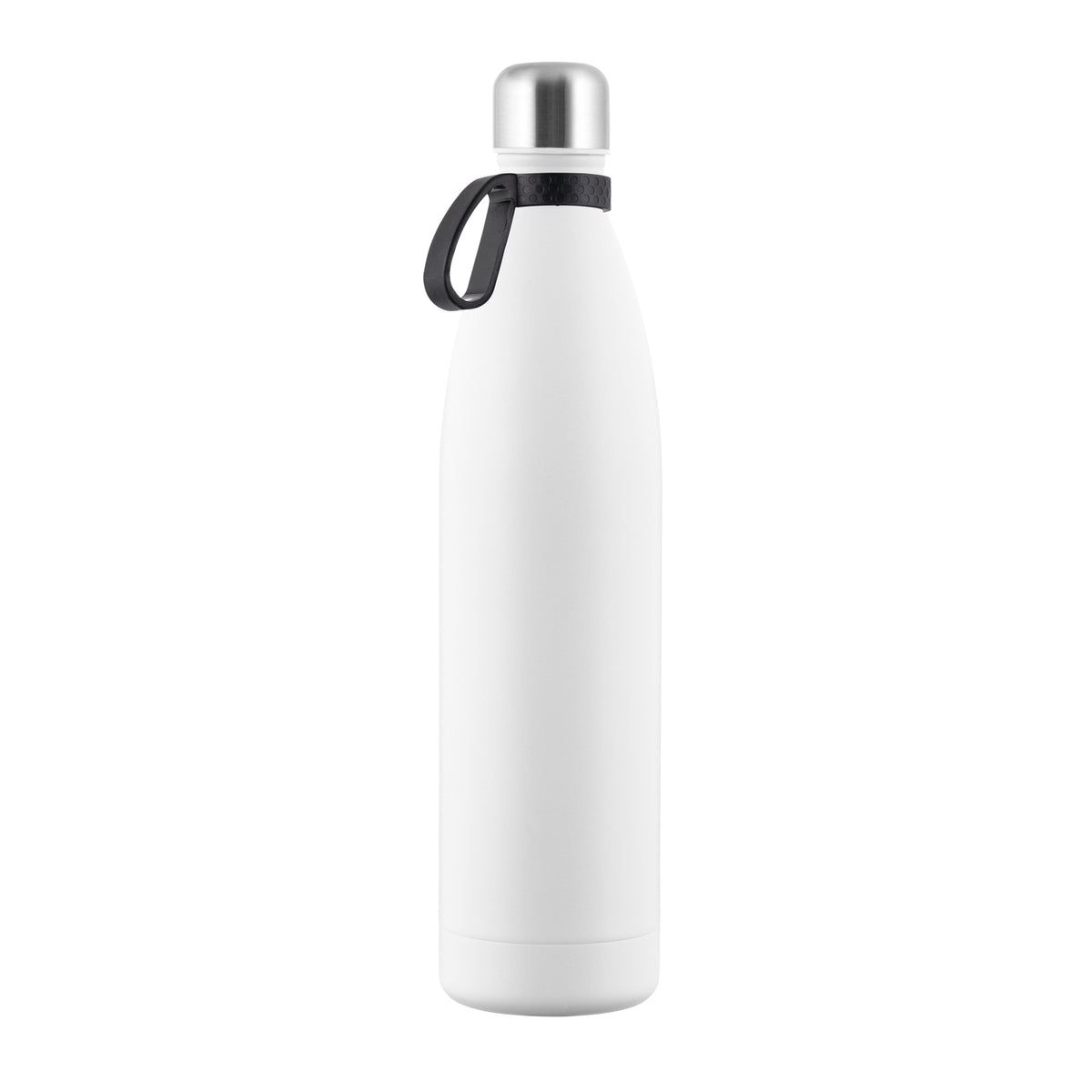 Flasche: weiß, Ring: schwarz