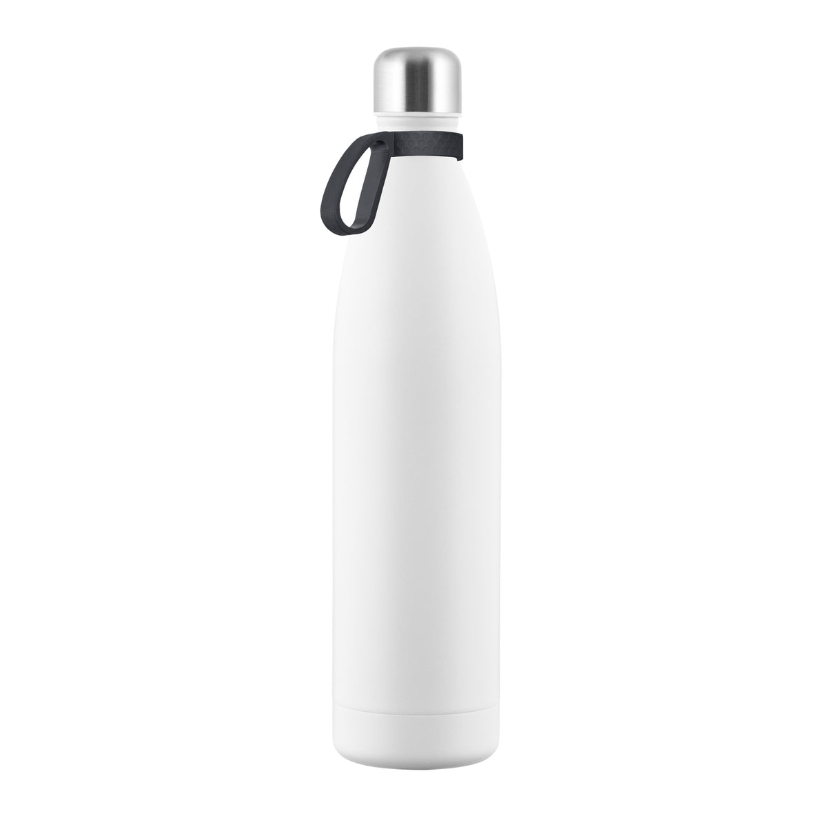 Flasche: weiß, Ring: dunkelgrau