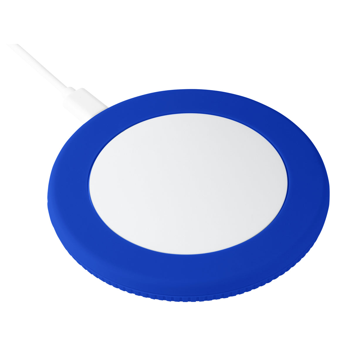 Ladegerät: weiß, Ring: blau