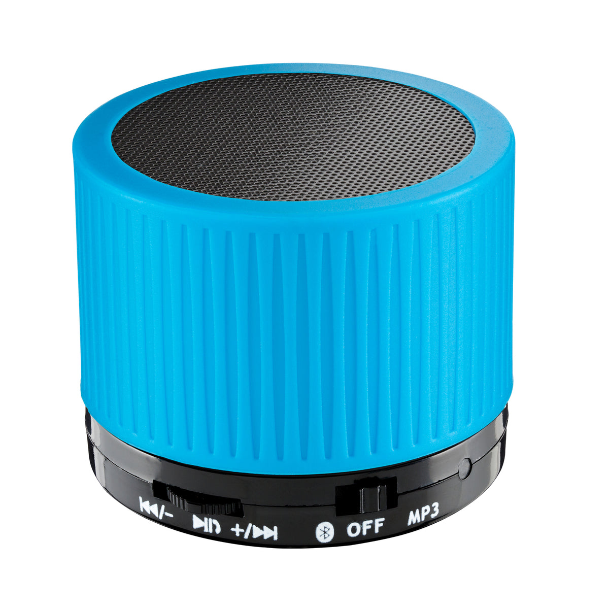 Lautsprecher: schwarz, Gitter: schwarz, Hülle: cyan