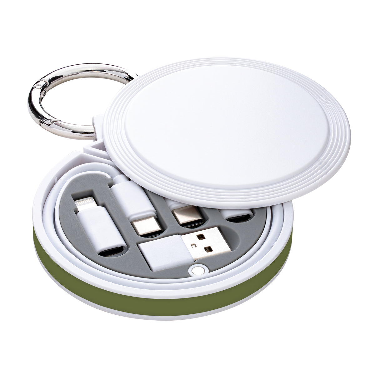 Korpus: weiß, Ring: olivgrün