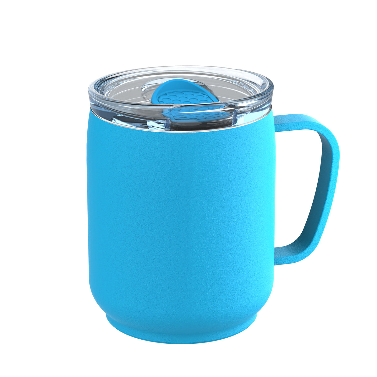 Becher: cyan, Deckel: cyan