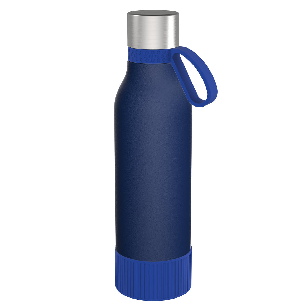 Flasche: blau, Ring: blau, Hülle: blau