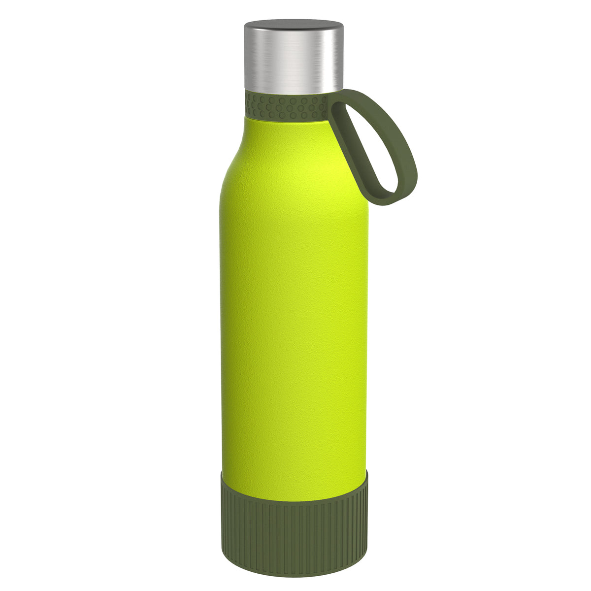 Flasche: grün, Ring: olivgrün, Hülle: olivgrün