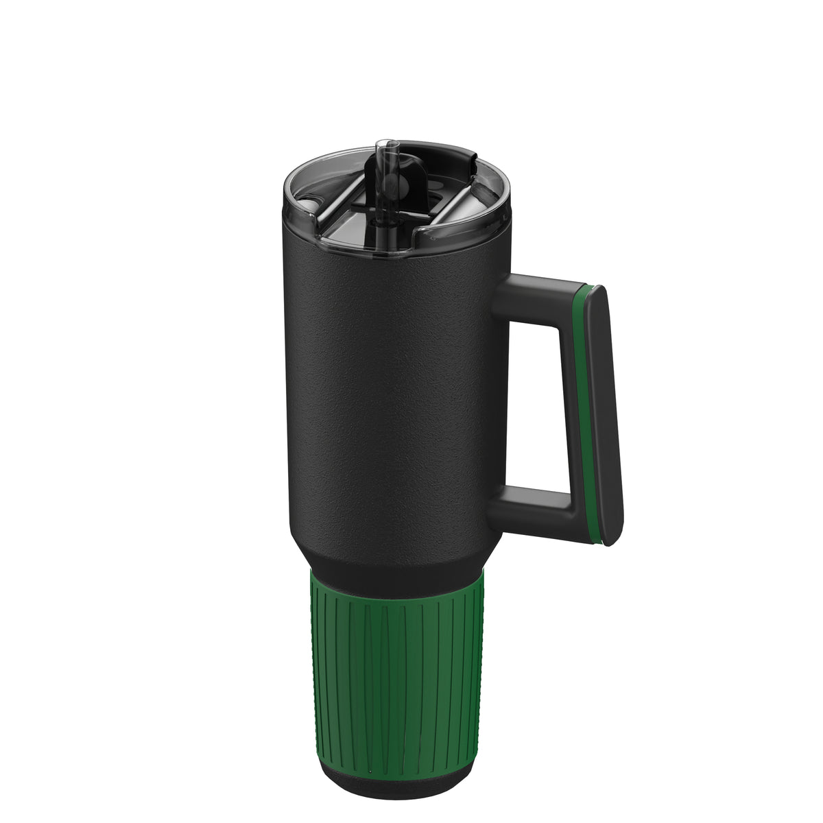 Becher: schwarz, Ring: grün, Hülle: grün