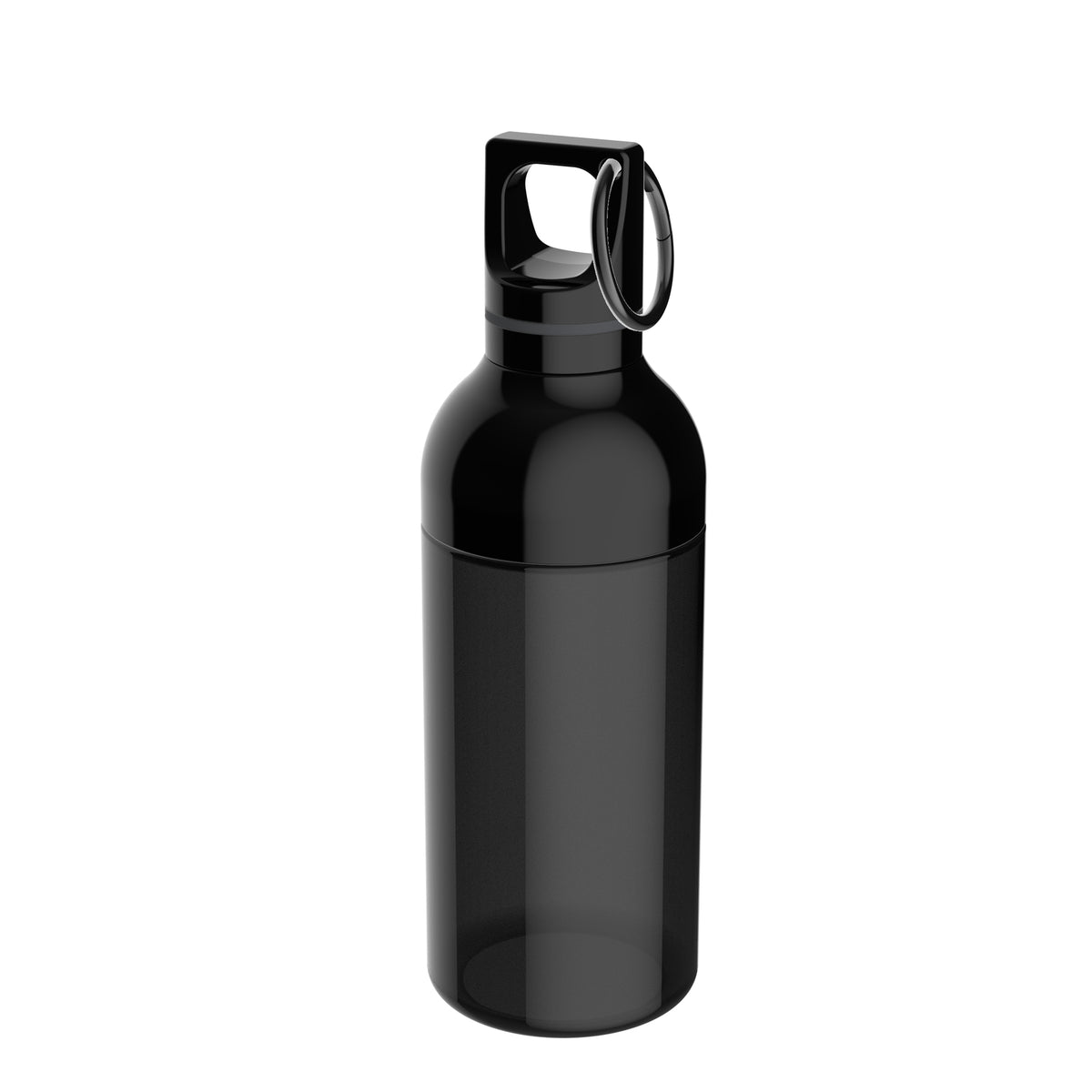 Flasche: schwarz, Ring: dunkelgrau