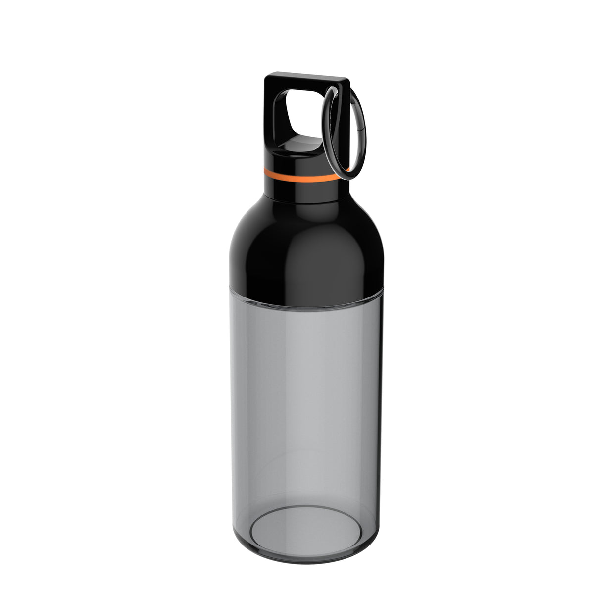 Flasche: grau, Ring: orange