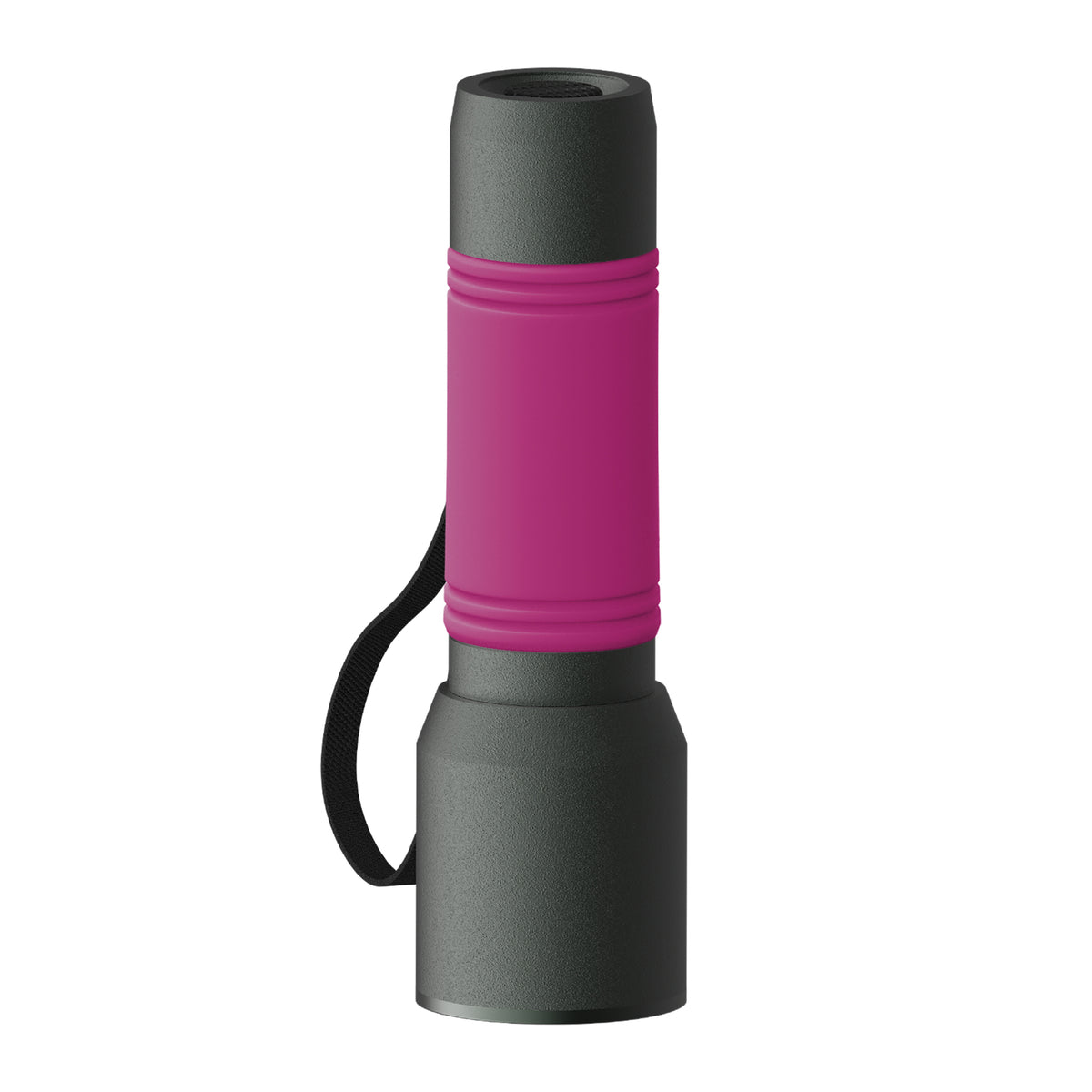 Taschenlampe: grau, Hülle: magenta