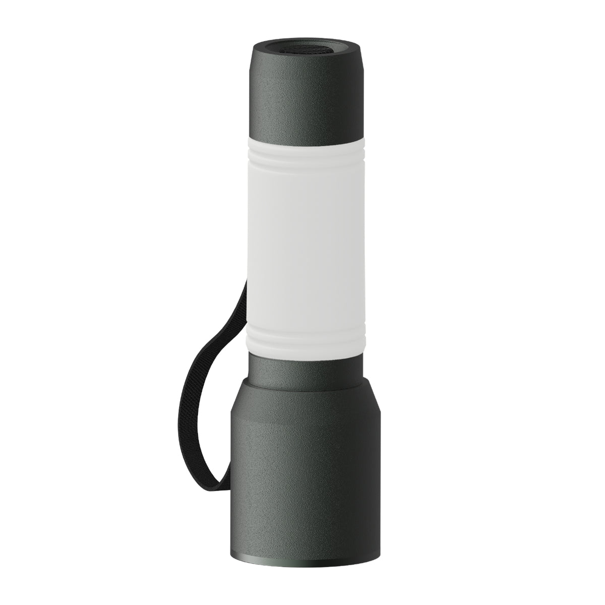 Taschenlampe: grau, Hülle: weiß