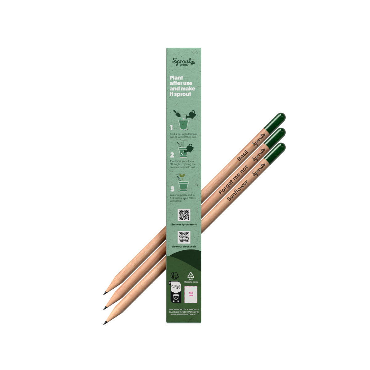 Verpackung von hinten