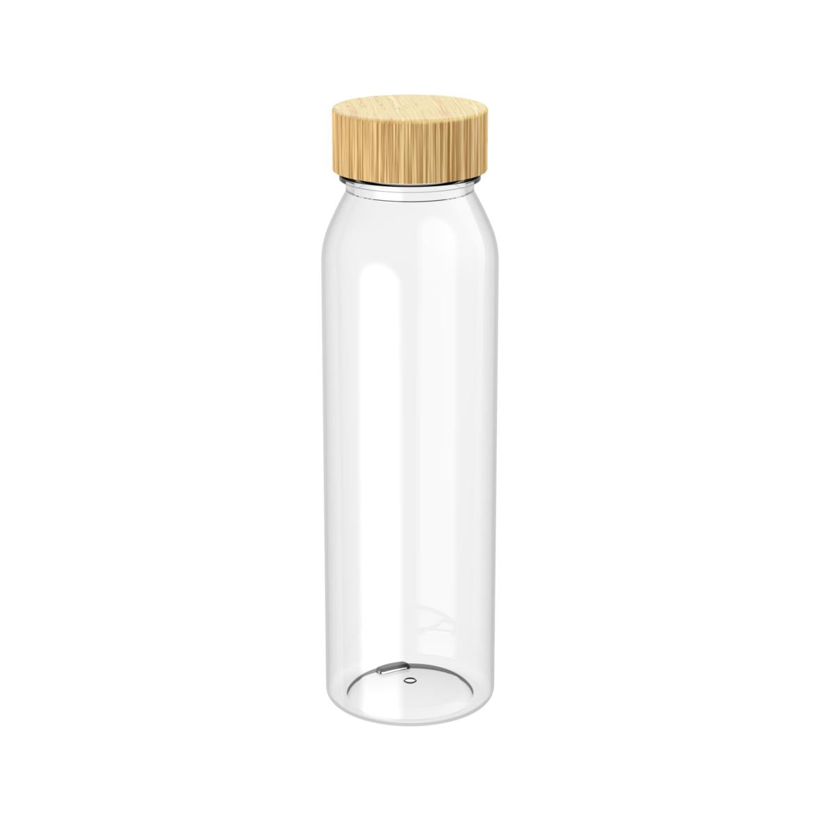Trinkflasche mit Bambusdeckel und 650 ml Füllvolumen