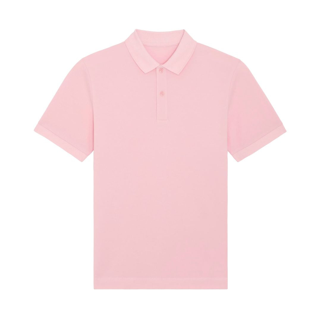 Unisex Poloshirt in cotton pink.