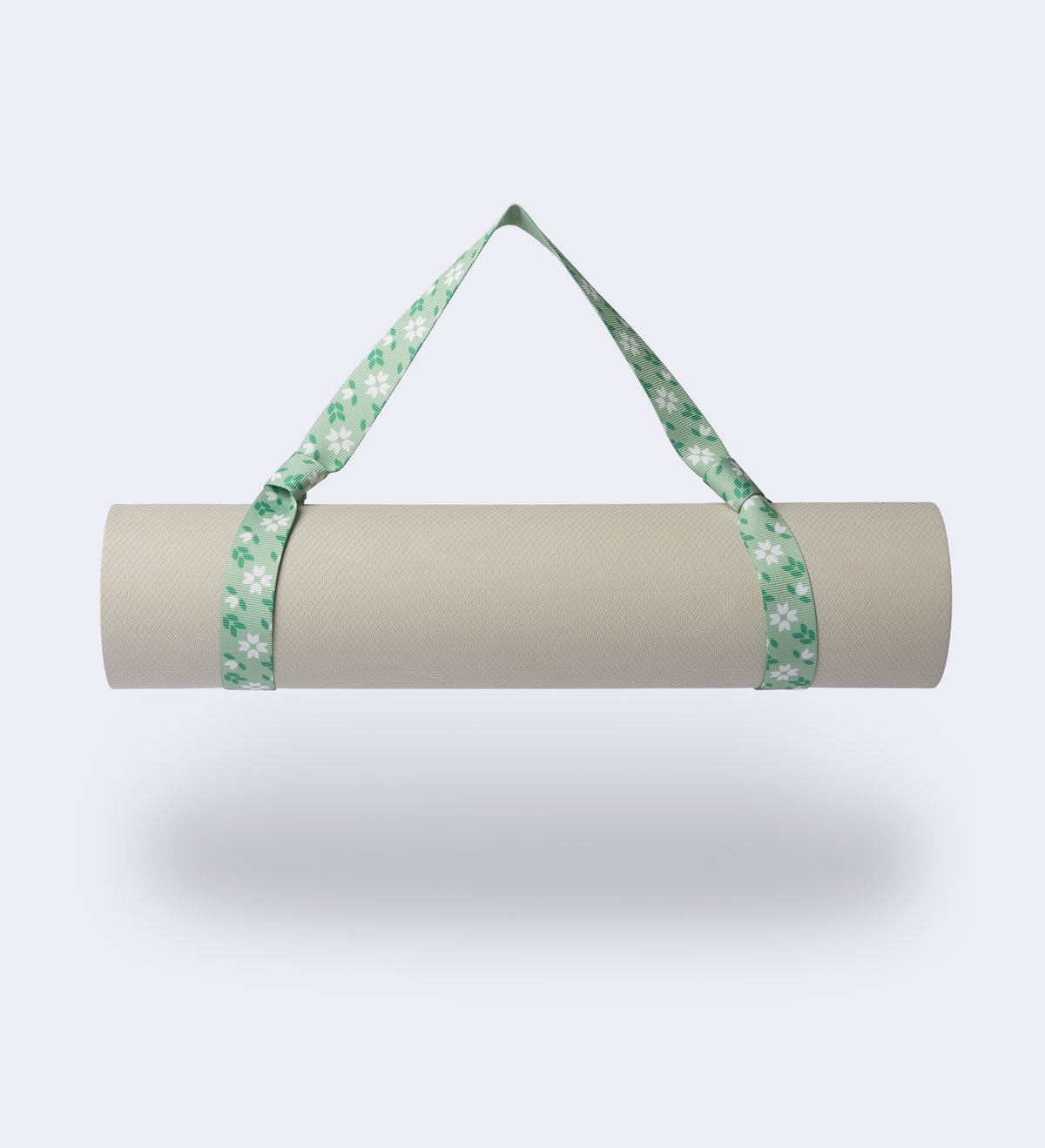 Tragegurt für Yogamatten mit vollflächigem Druckmotiv um eine gerollte Matte, Ansicht 3