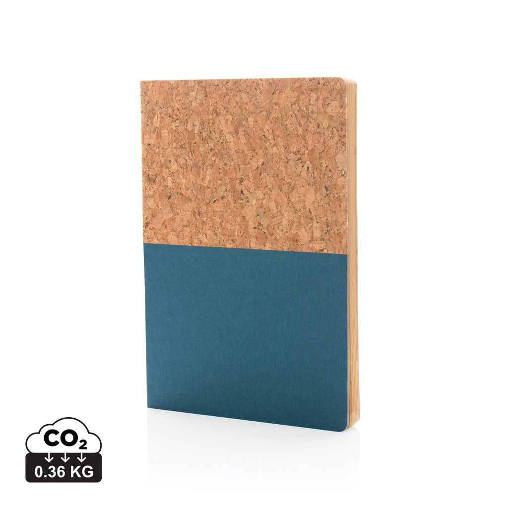 A5 Kork & Kraft Notizbuch – blau