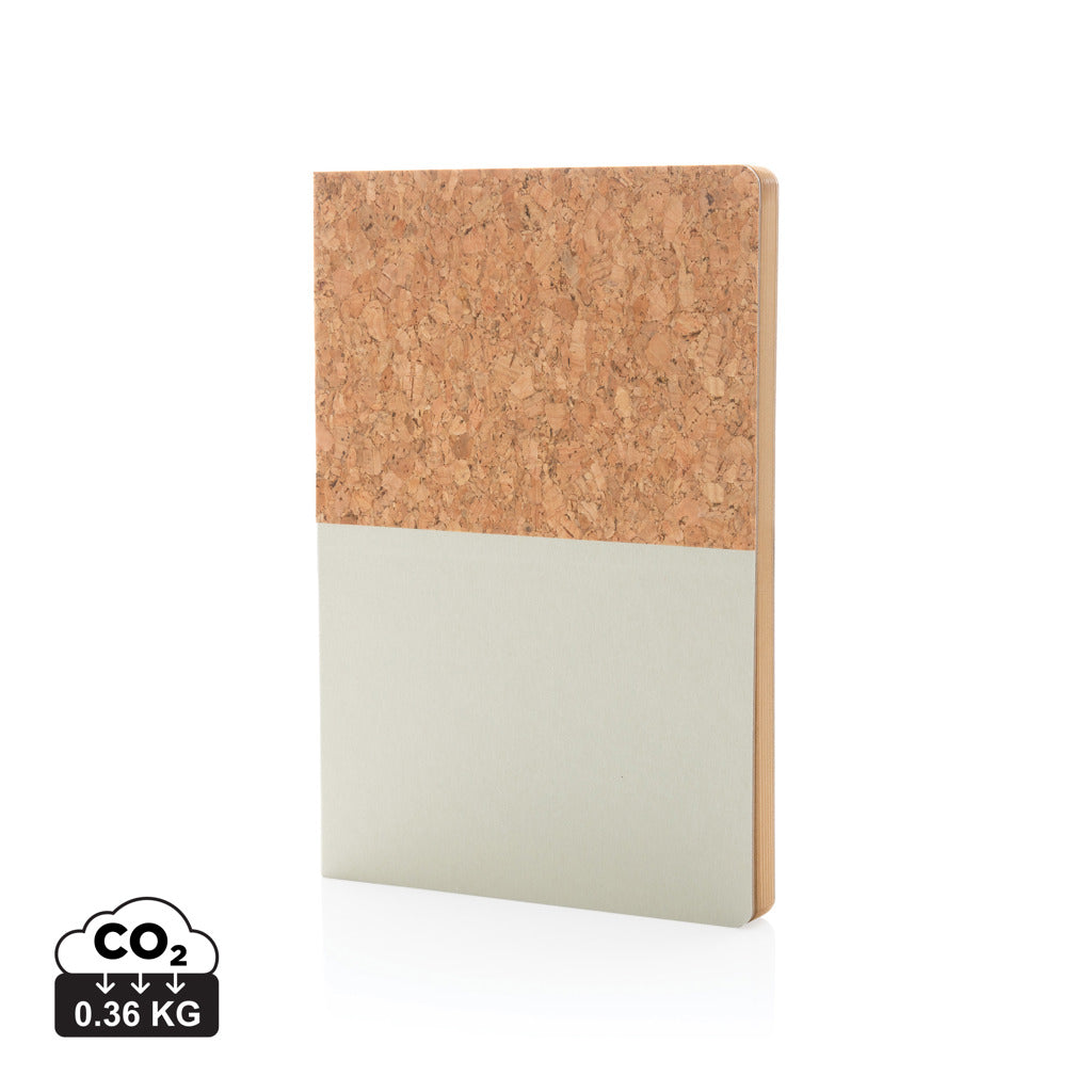 A5 Kork & Kraft Notizbuch – off white