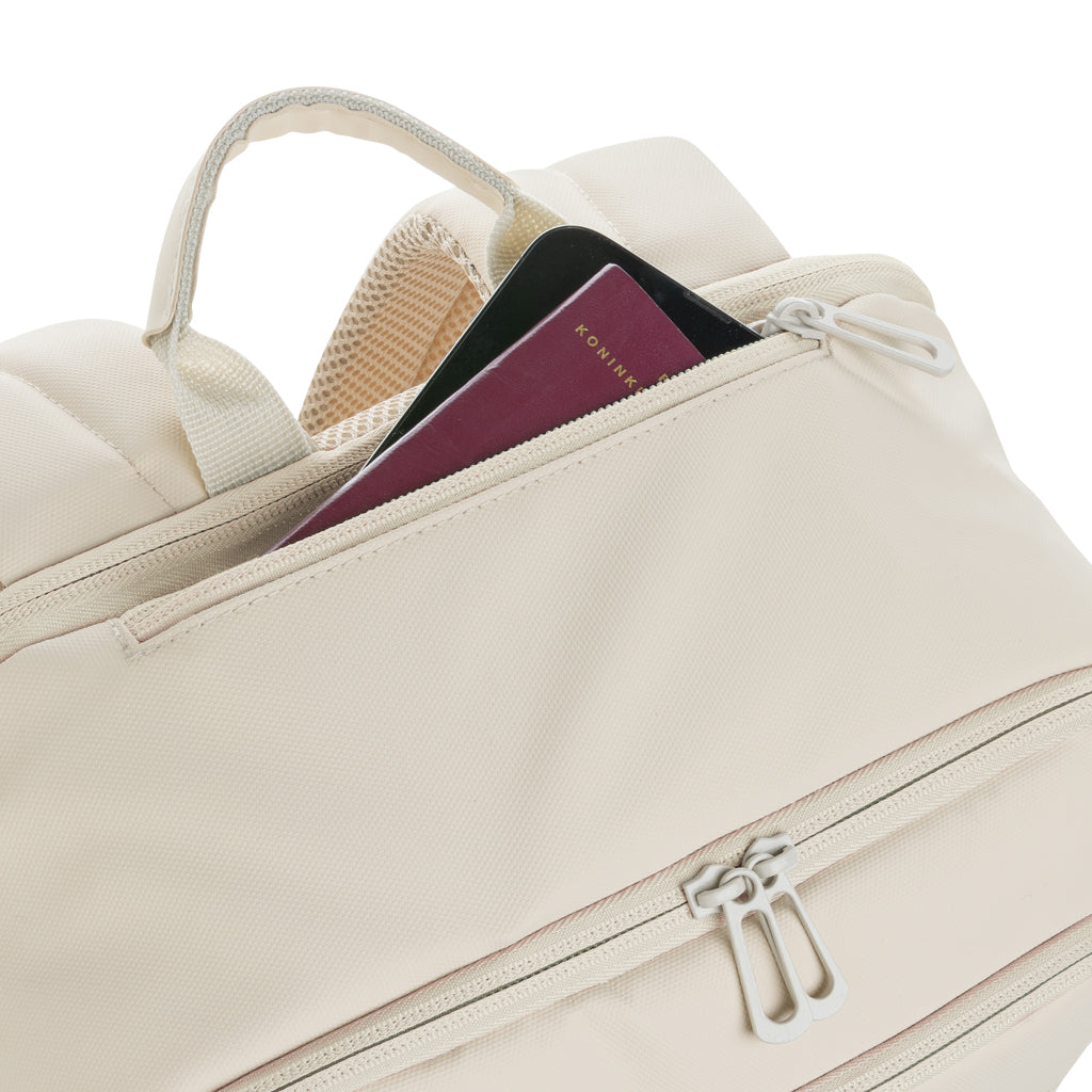 Armond AWARE™ RPET 15.6" Deluxe Laptop-Rucksack – beige