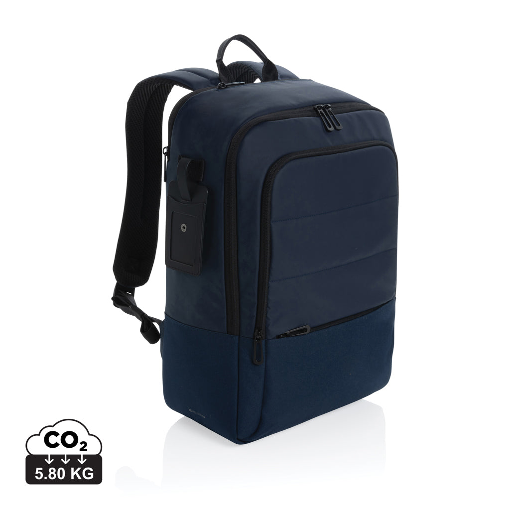 Armond AWARE™ RPET 15.6" Deluxe Laptop-Rucksack – navy blau
