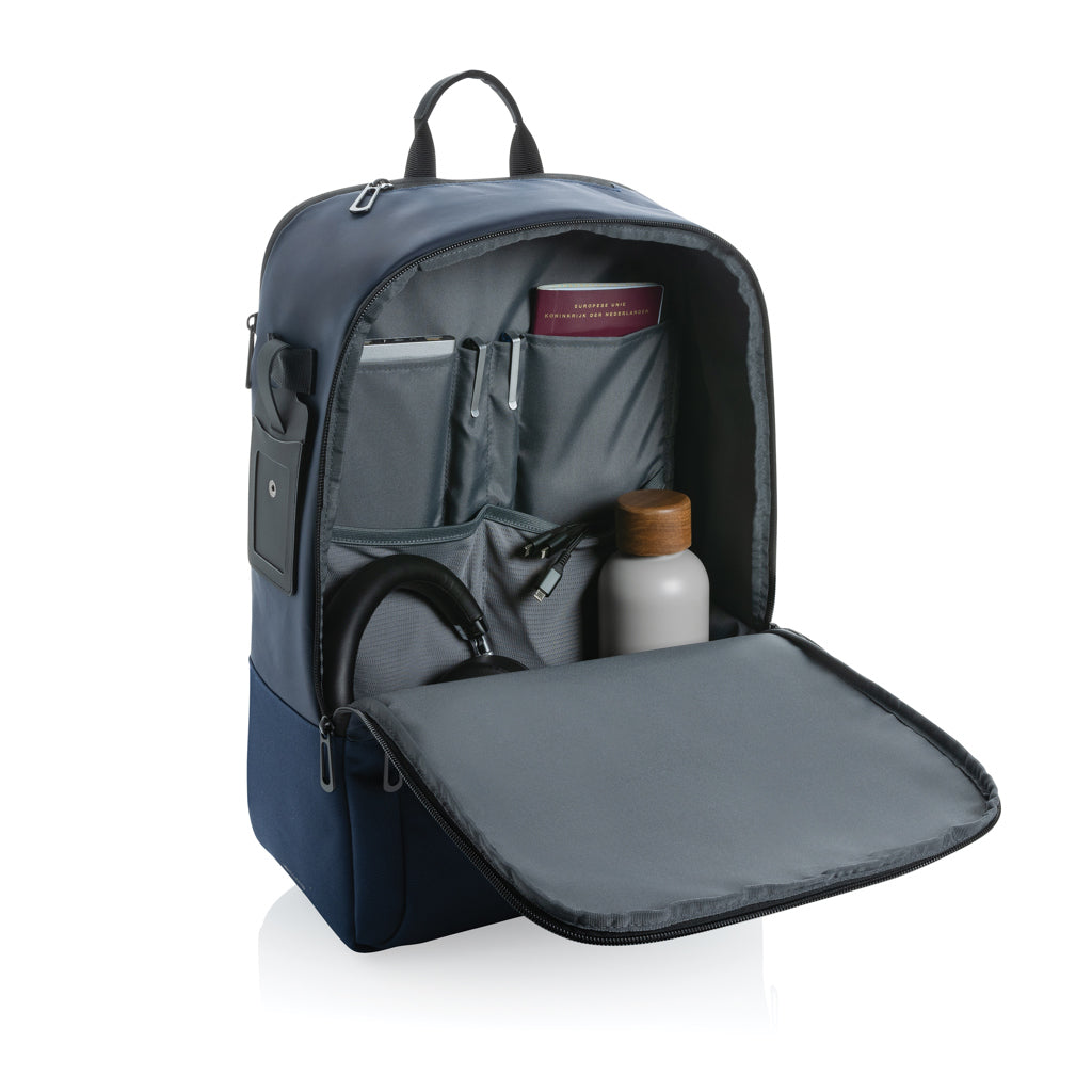 Armond AWARE™ RPET 15.6" Deluxe Laptop-Rucksack – navy blau