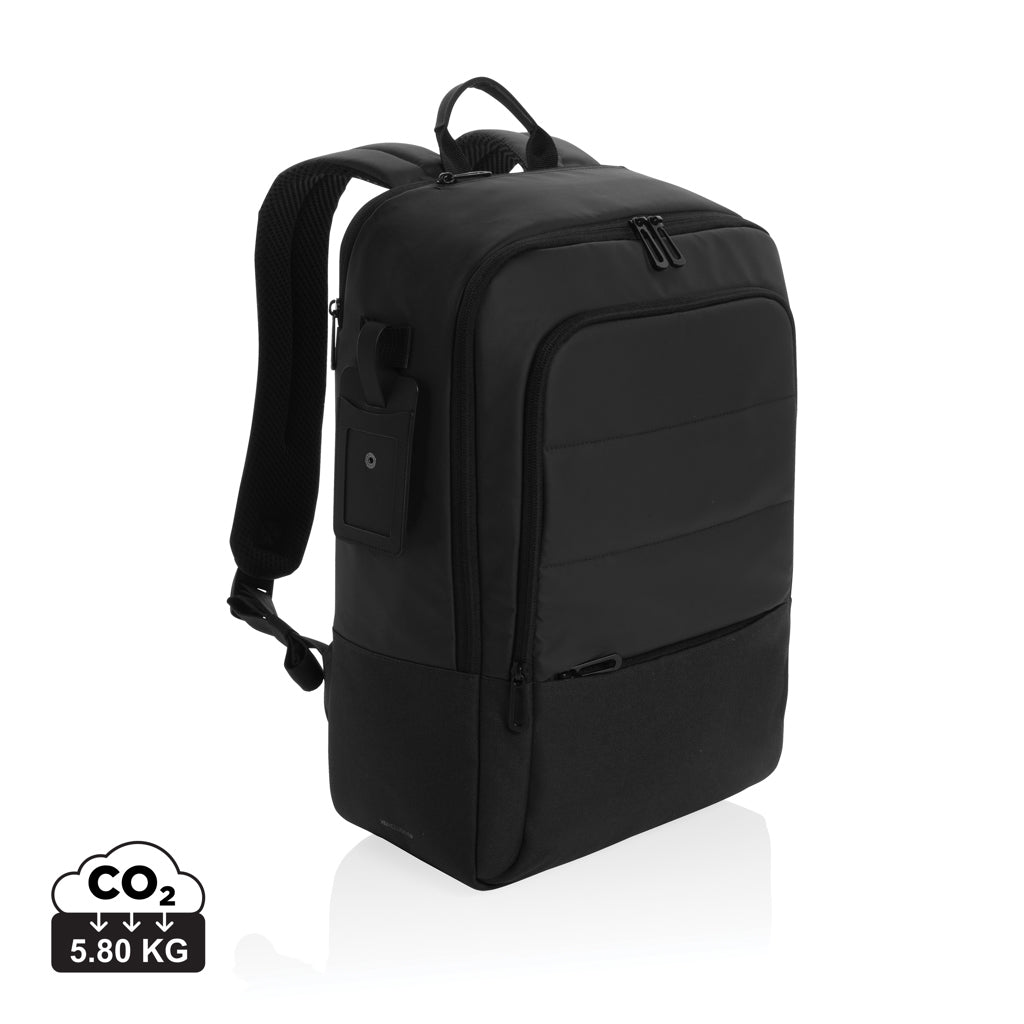 Armond AWARE™ RPET 15.6" Deluxe Laptop-Rucksack – schwarz