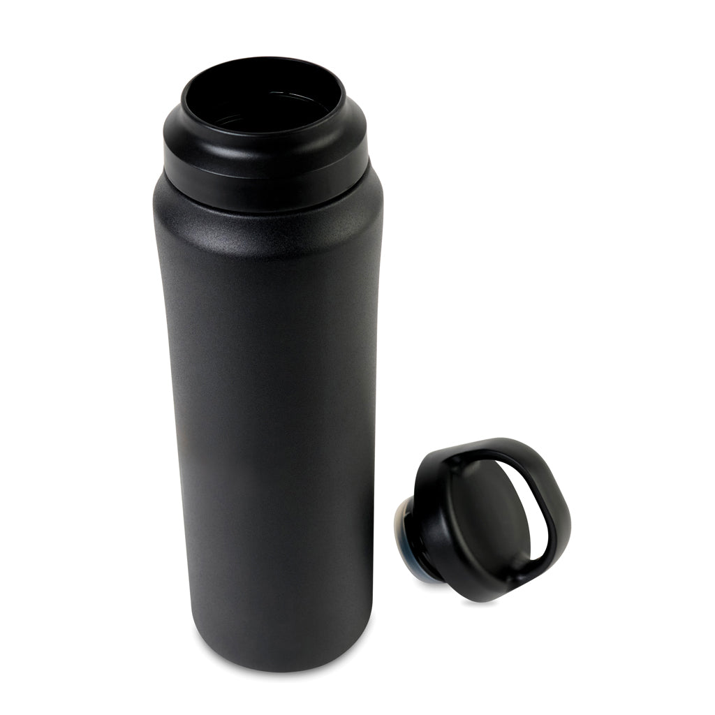 Aviana™ Rowan RCS recycelte Wasserflasche 470ml – schwarz
