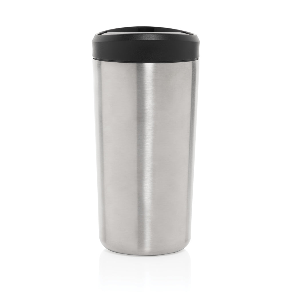 Avira Alix Klickbecher aus RCS rec. Stahl 400ml – silber